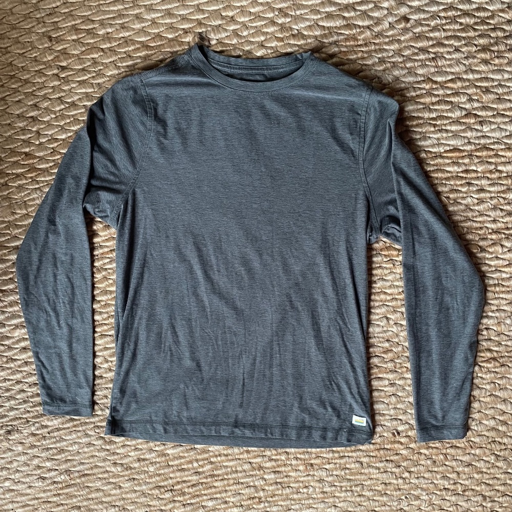 Men’s Vuori Strato Tech Long Sleeve Tee Small Heather Green